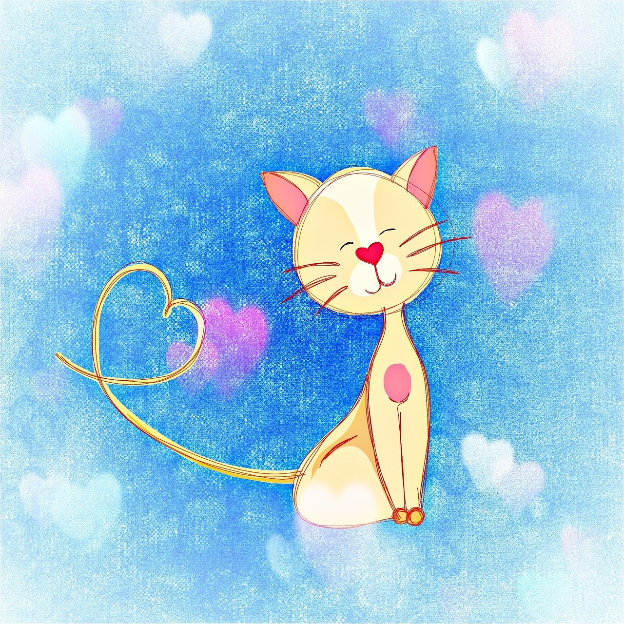 cat heart cute smooch love cat 706081