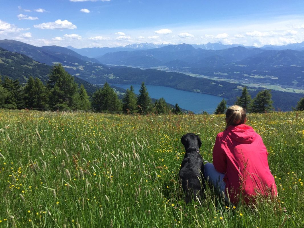 Dasha und ich, Wandern am Millstätter See, 6/2017