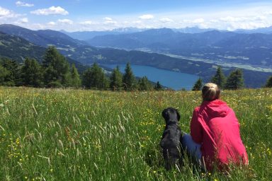 Dasha und ich, Wandern am Millstätter See, 6/2017